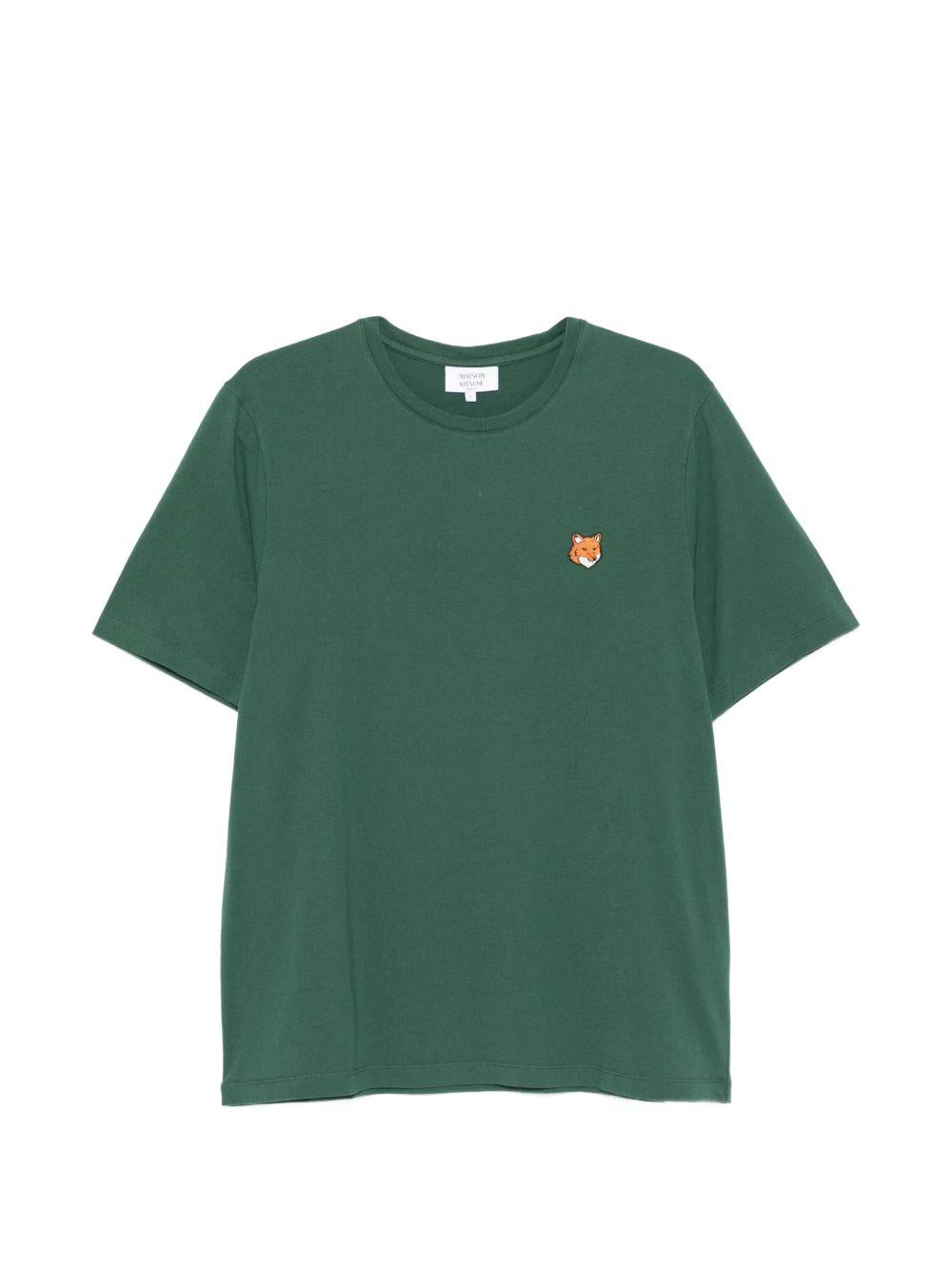 T-shirt a maniche corte PM00107KJ7026 P399 BOTTLE GREEN MAISON KITSUNE