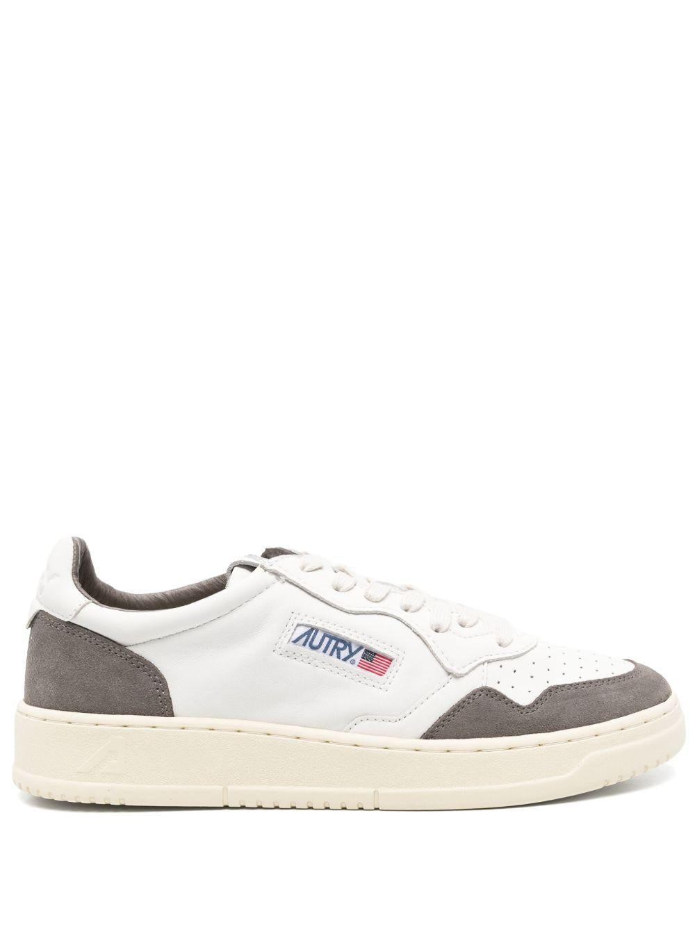 Medalist Low in Pelle e Suede AULMGS45 WHITE MOREL AUTRY