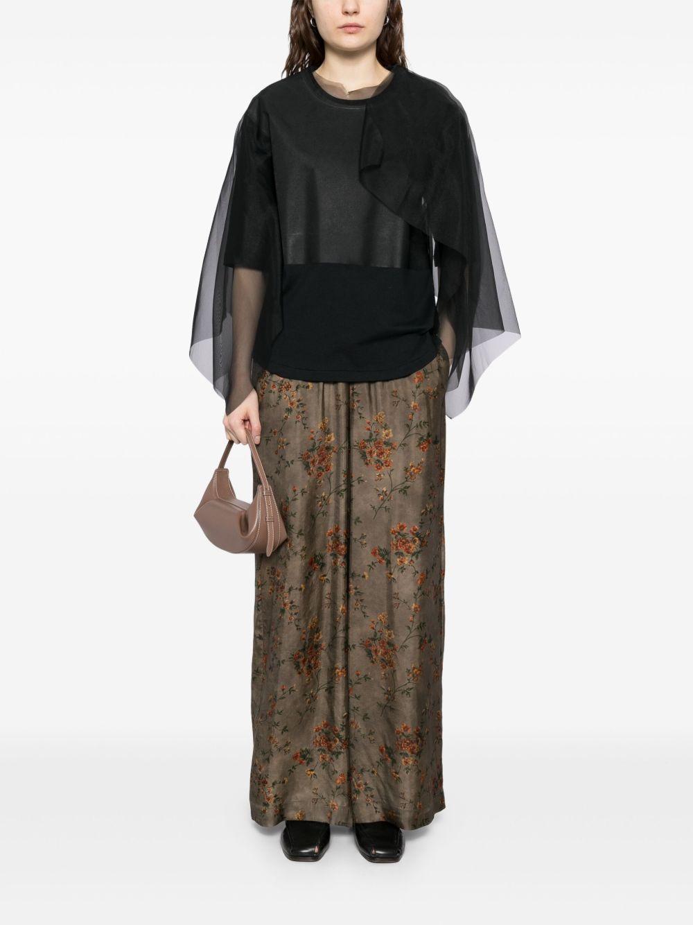 Pantaloni Pansy UP3011UW087 GREY RED UMA WANG