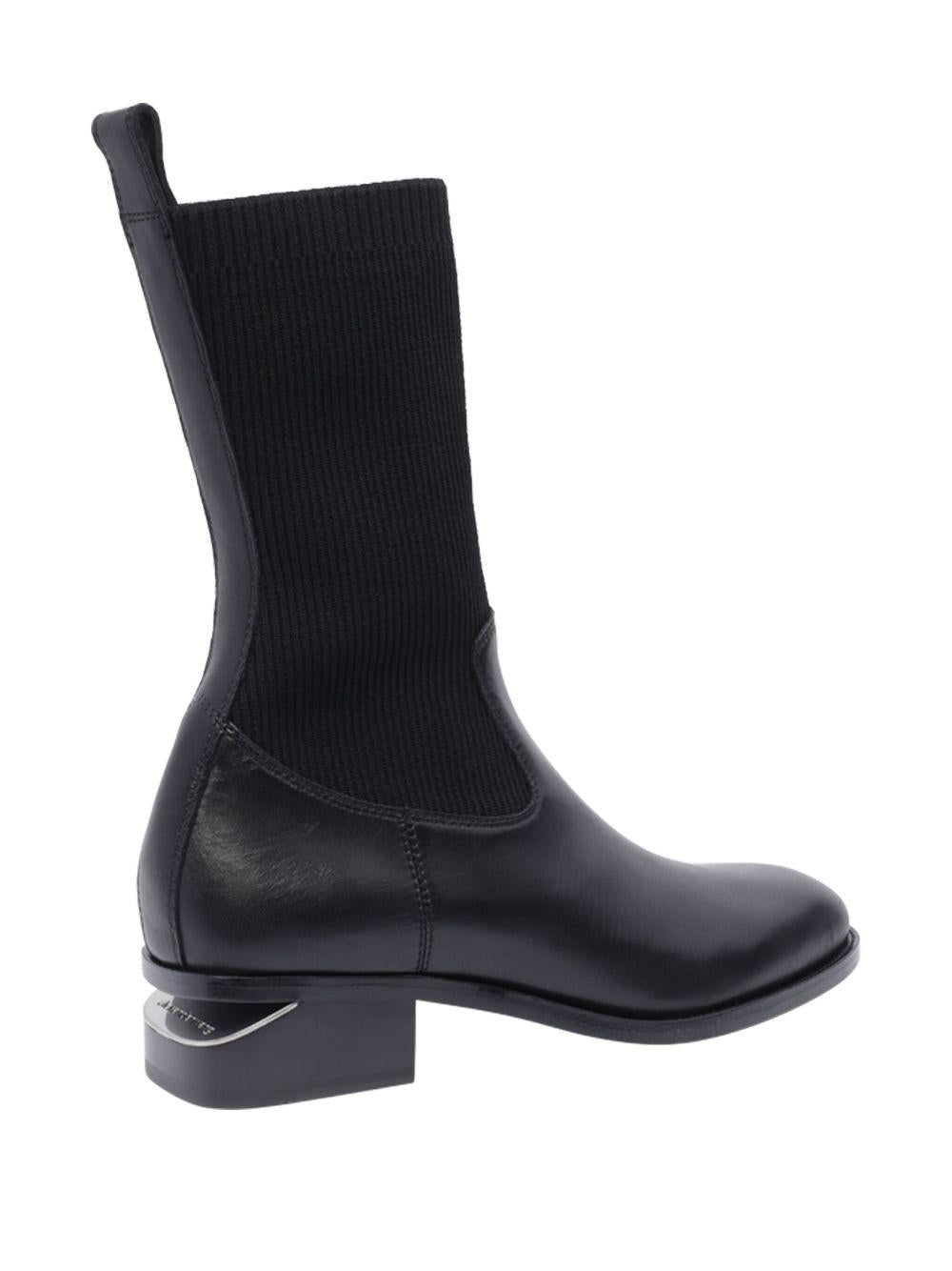 Kane Leather Boots 30125B044 001 BLACK ALEXANDER WANG