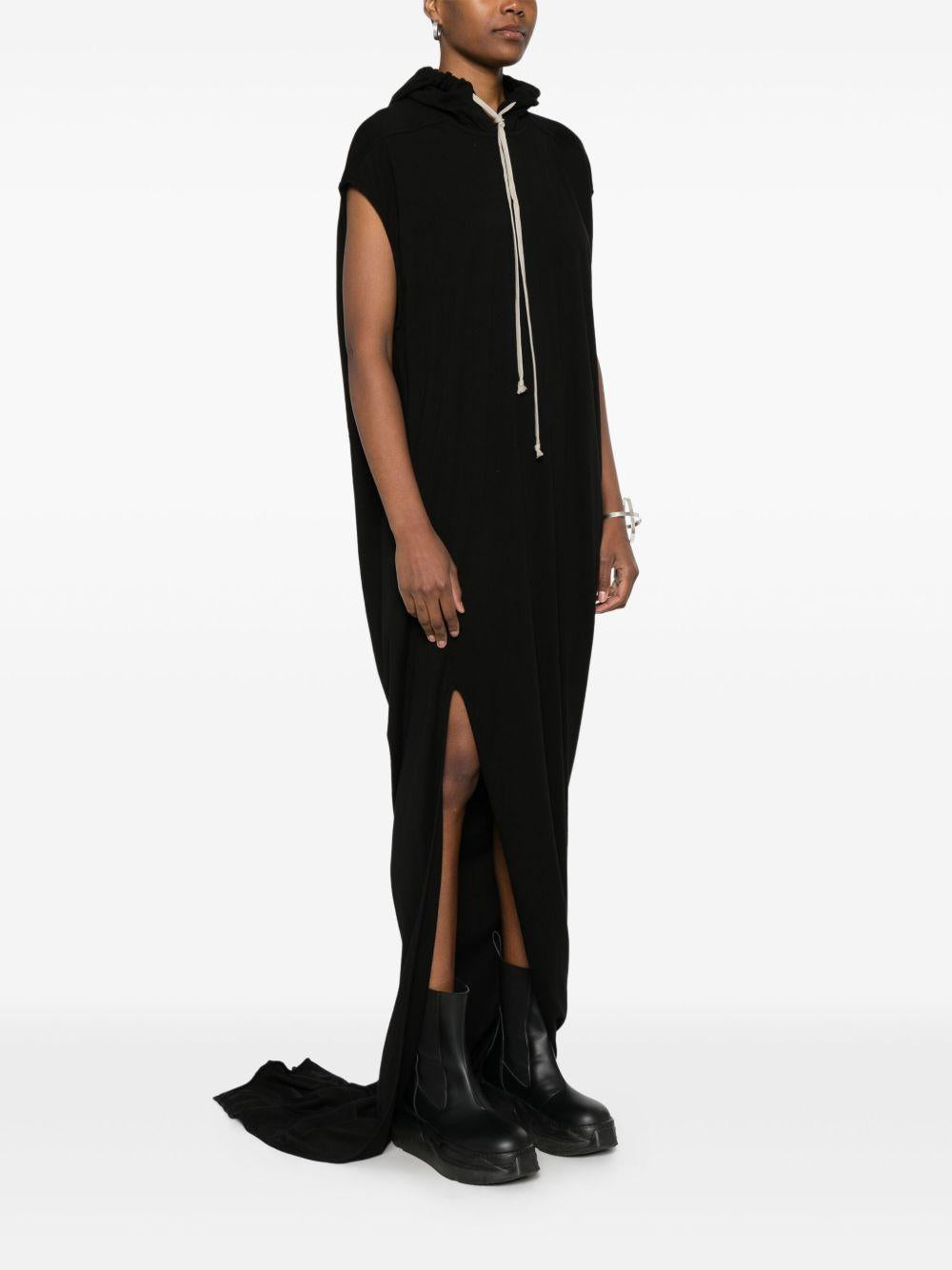 Edfu T maxi dress DS01E3517RN 09 BLACK RICK OWENS DRKSHDW