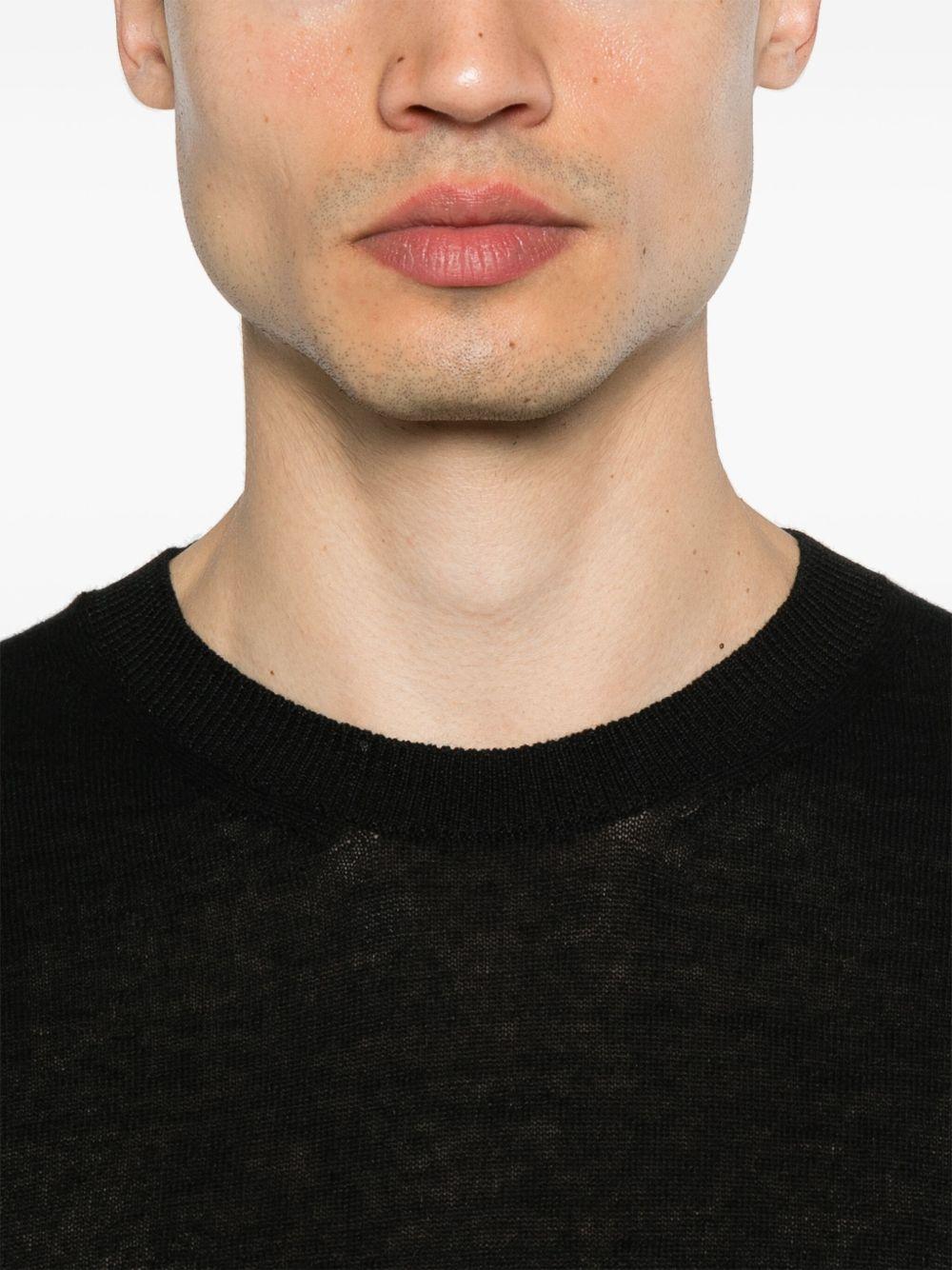 T-shirt nera B9D0009 99 NERO AMARANTO