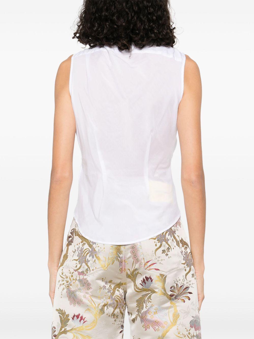 SS Drunken Shirt 15010067W012U A401 WHITE VIVIENNE WESTWOOD