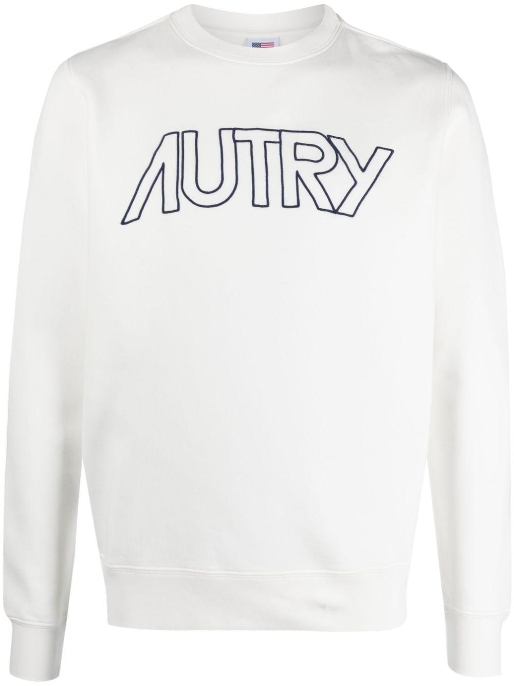 Felpa con ricamo SWIM408W WHITE AUTRY