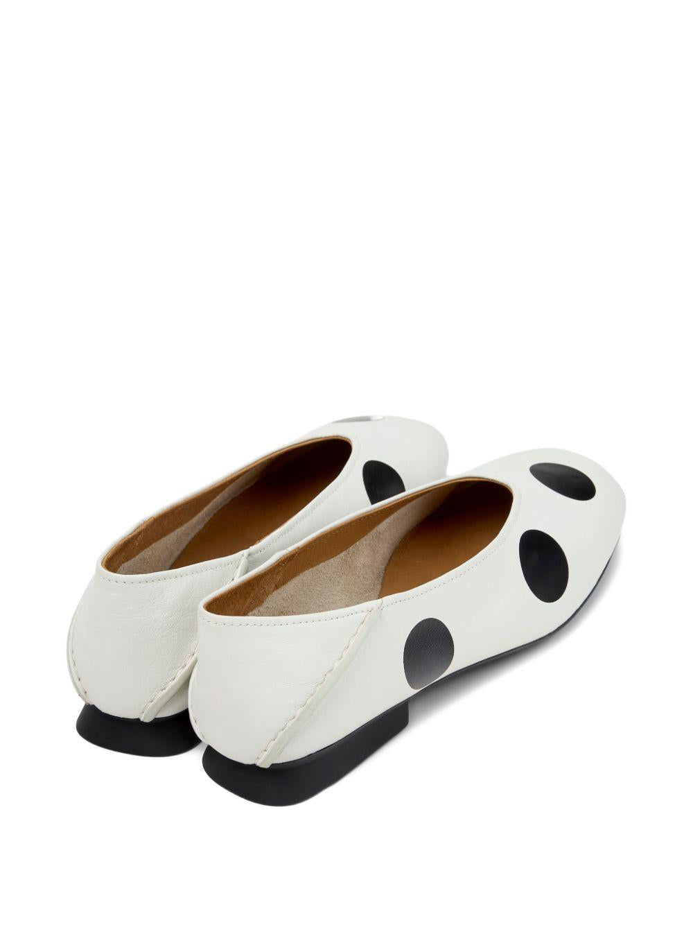 Ballerine in pelle K201253 049 DOTS BLACK WHITE CAMPER