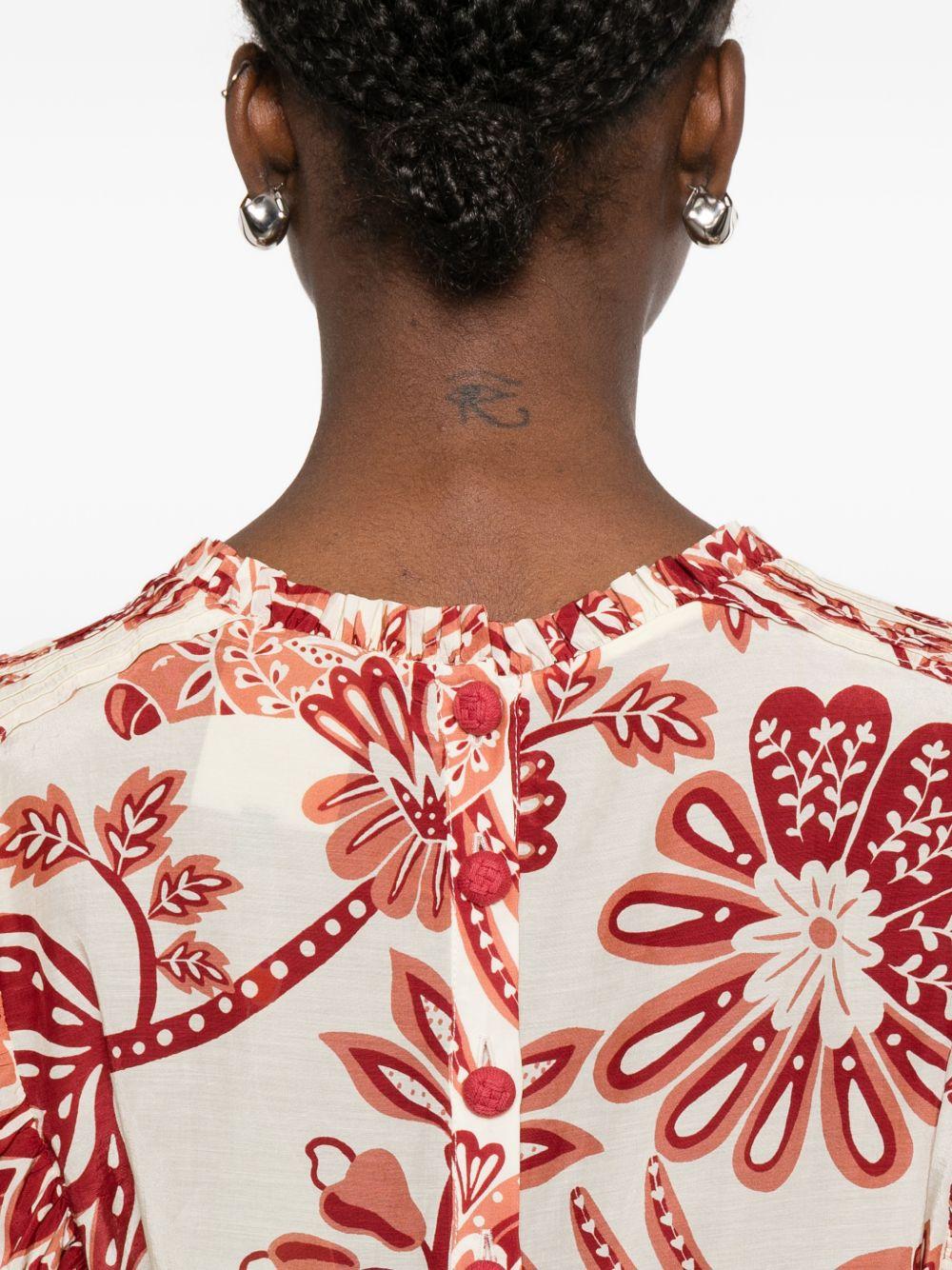 Blusa Con Motivo Floreale 344000 26040 FLOWERFUL FARM RIO