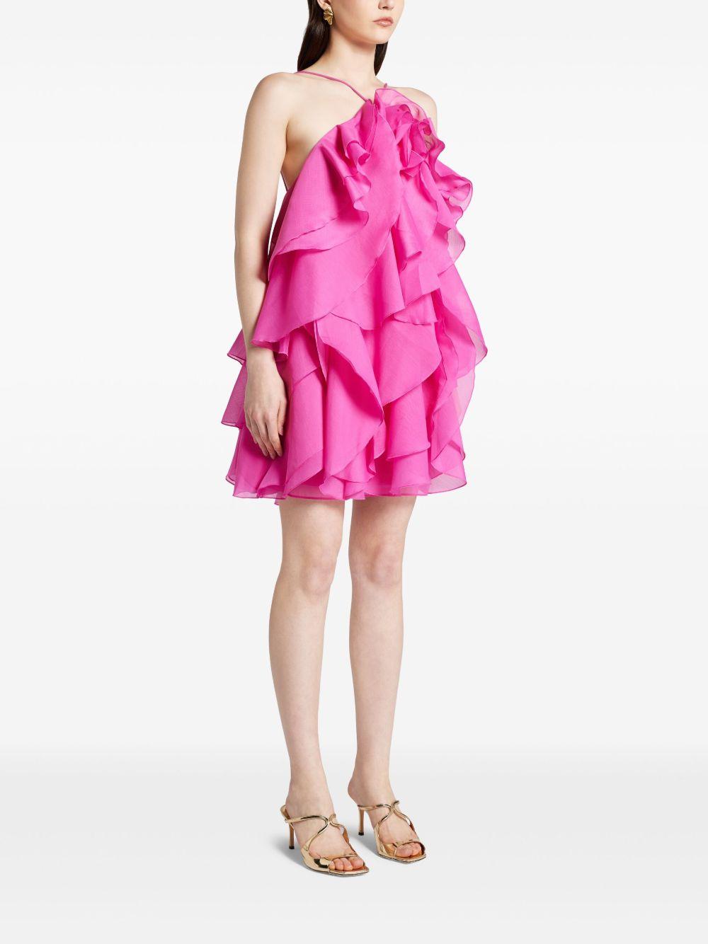 Pandorea Layered Mini Dress 25RE5201 FUCHSIA ROSE AJE