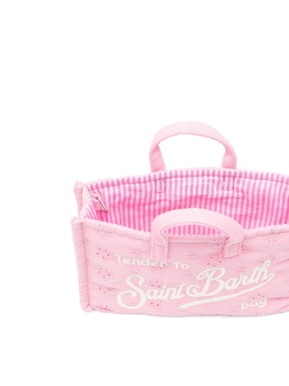 Phone Bag rosa con design sangallo PHONE01203025L 21 PINK MC2 SAINT BARTH