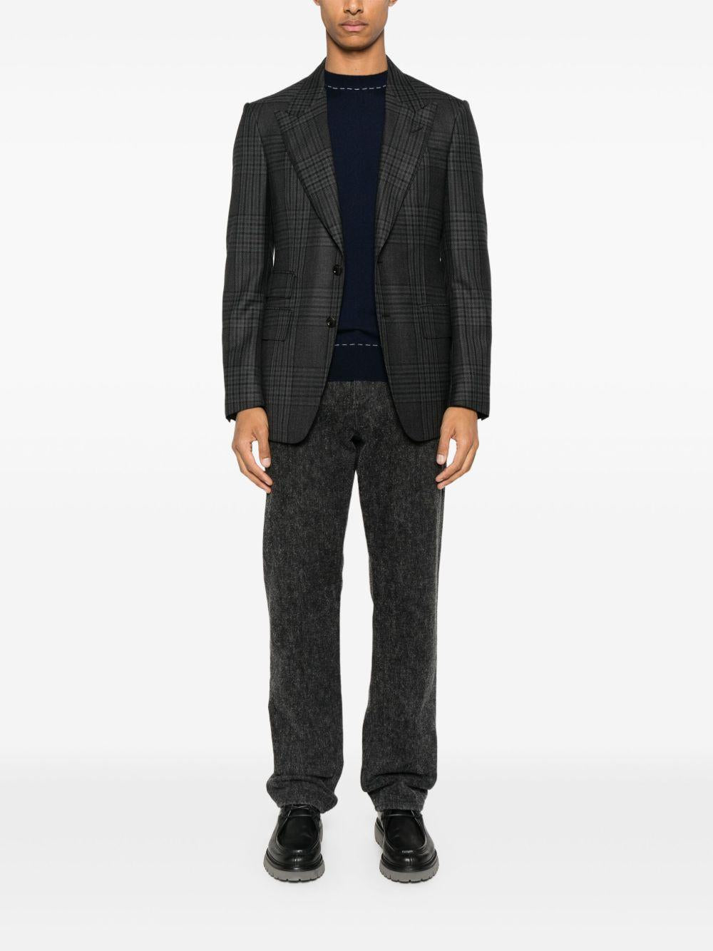 Maglione con cuciture decorative L76MAGL77MAG0L030 1102 BLUE SABBIA ELEVENTY