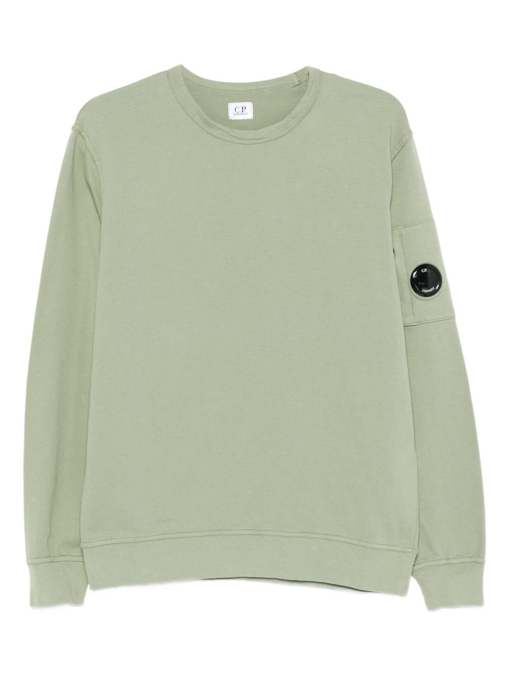 Light Fleece Crewneck Lens Sweatshirt 19CMSS711A002246G 612 SEAGRASS CP COMPANY