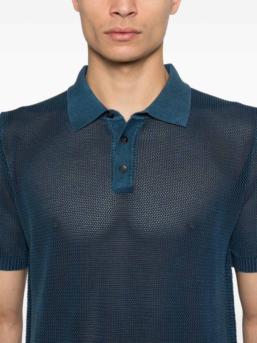 Polo in maglia RB12124 10 NAVY ROBERTO COLLINA