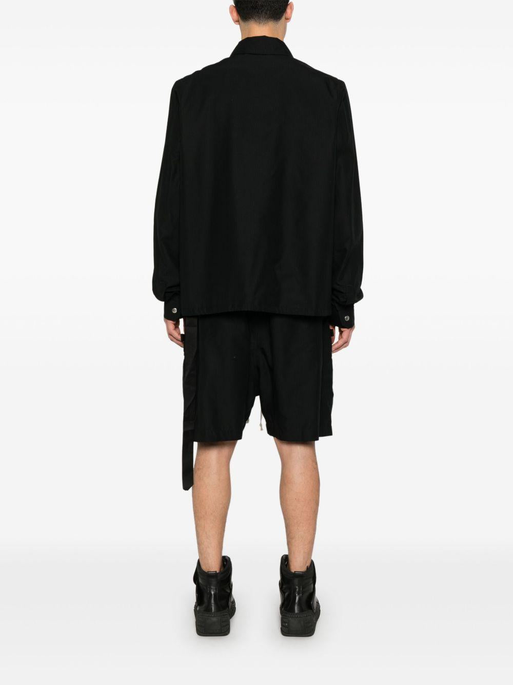 Snapfront jaket DU01E3782NR 09 BLACK RICK OWENS DRKSHDW