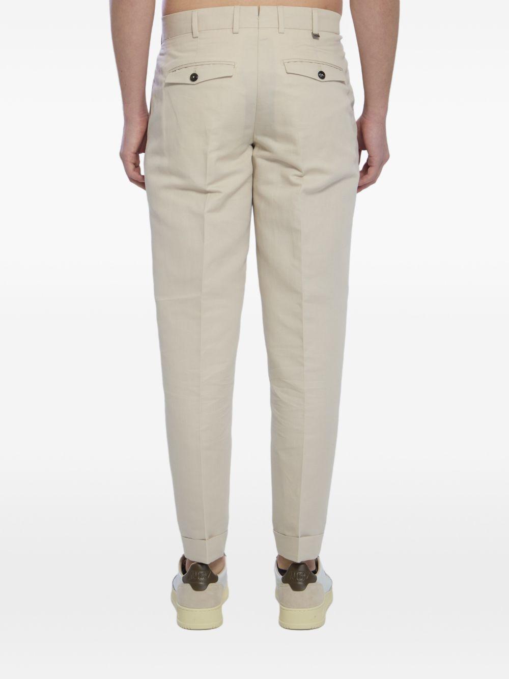 Rebel pants in linen and cotton CORSZAZ40FWDPU38 0015 PANNA PT TORINO