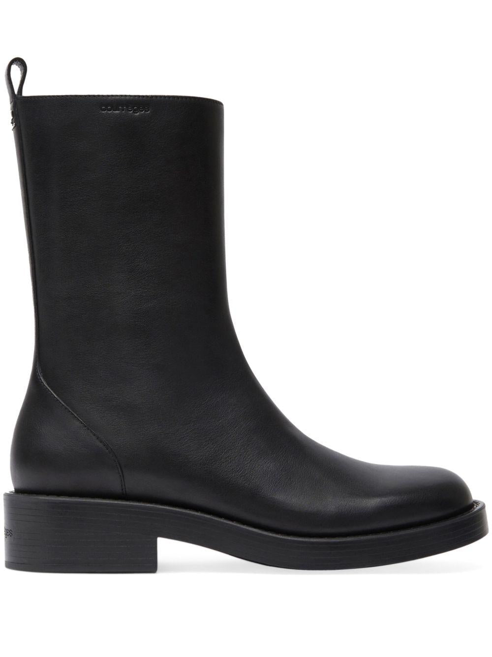 Rider Leather Boots VESSAB012CR0068 9999 BLACK COURREGES