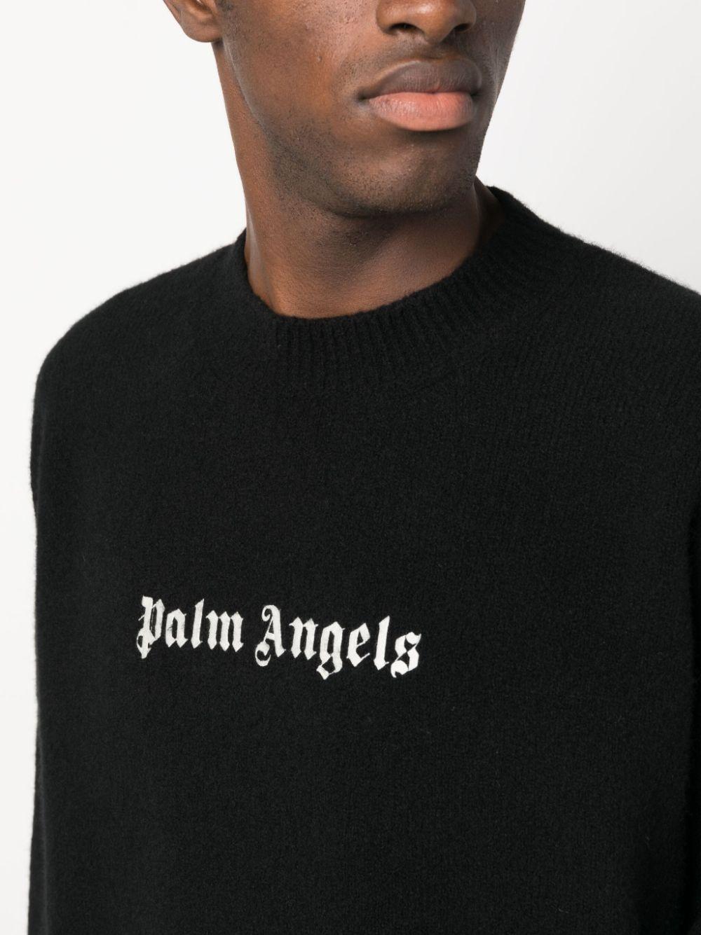 PMHE054F23KNI004 1001 BLACK WHITE PALM ANGELS