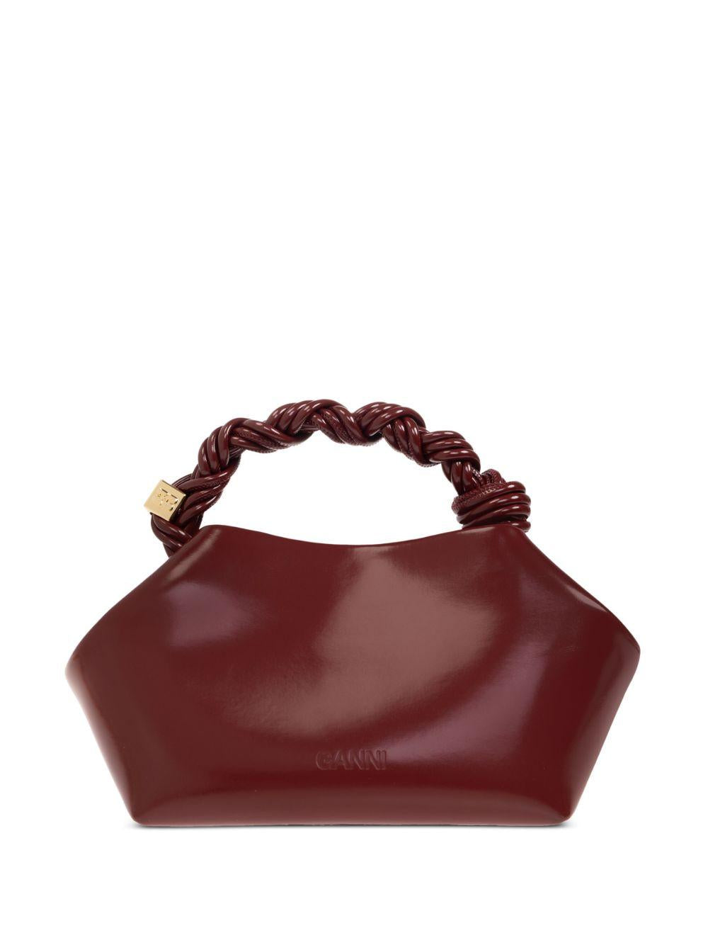 Burgundy Small GANNI Bou Bag A6499 436 BURGUNDY GANNI