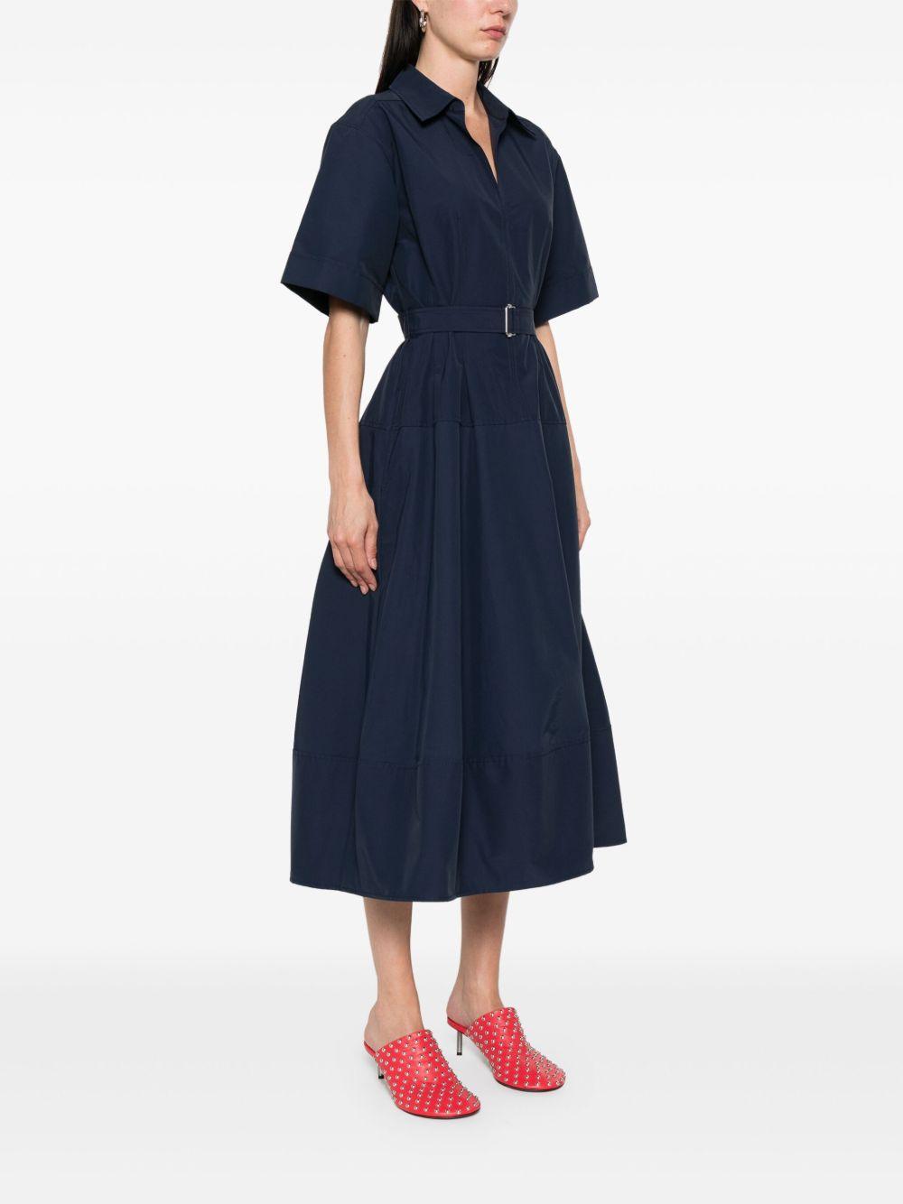 Deanna Cotton Midi Dress 2251184C MIDNIGHT SIMKHAI