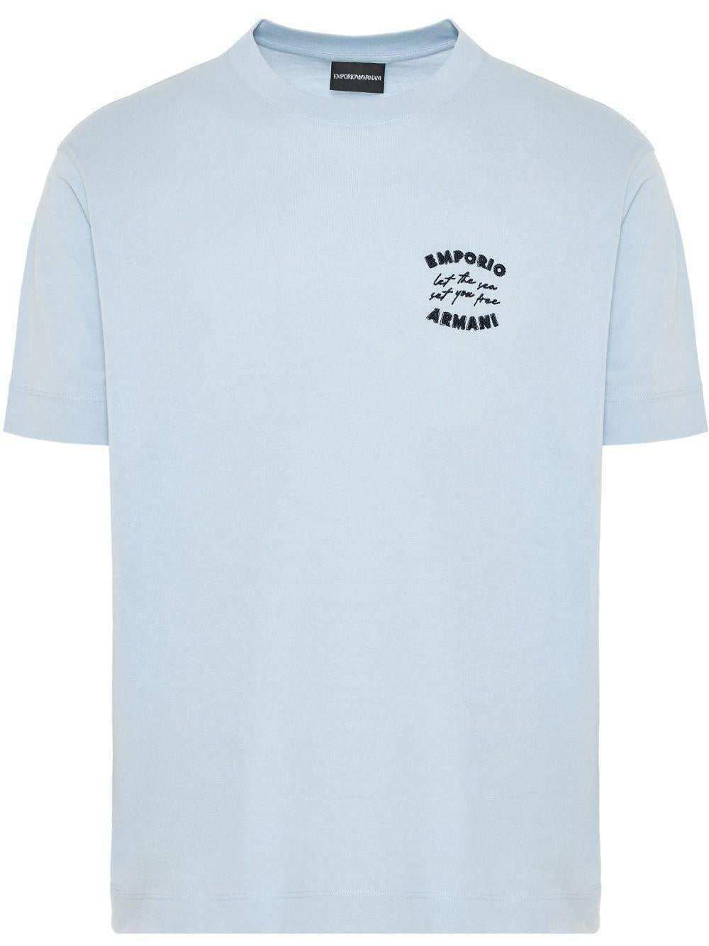 T-shirt con ricamo EM000827AF12926 U9378 EMPORIO ARMANI