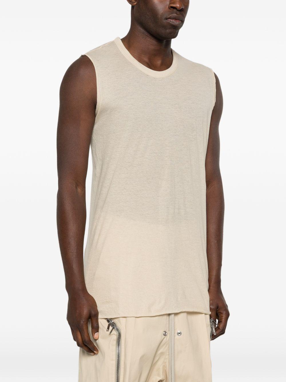 Basic Sleeveless T RU01F2151UC 138 SAND RICK OWENS