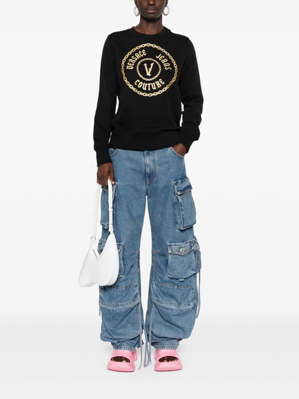 77HAIT02CF01T G89 BLACK GOLD VERSACE JEANS COUTURE