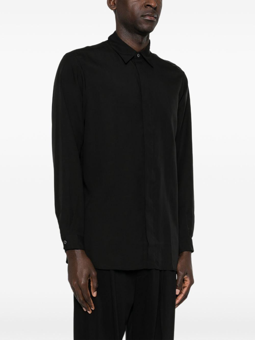 Camicia oversize in nero PAFLYNNPAC1996 999 LARDINI