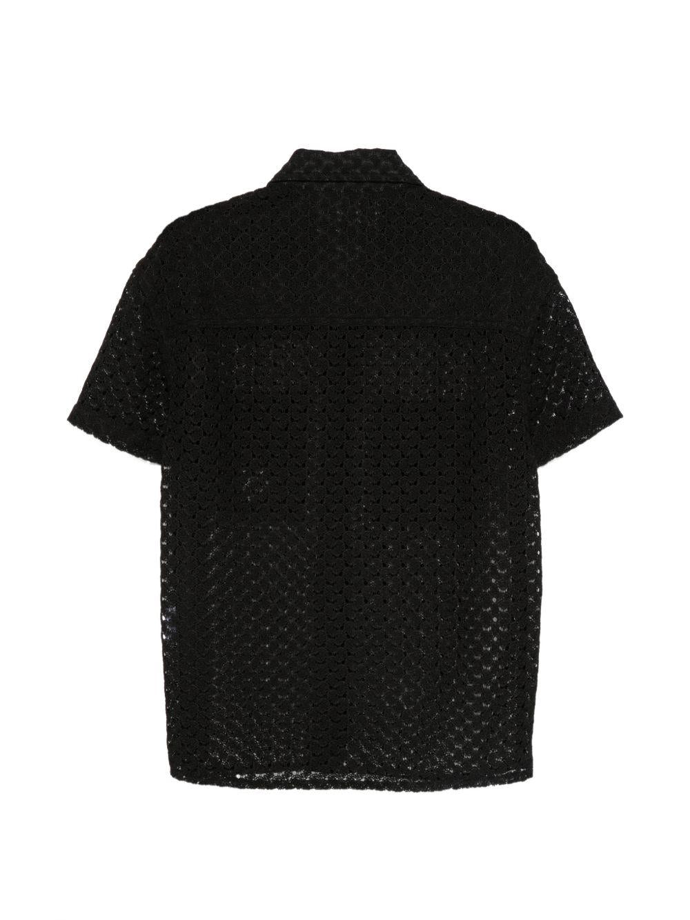 Black Tres Sheer Knitted Shirt ATB1448M BLACK ANDERSSON BELL