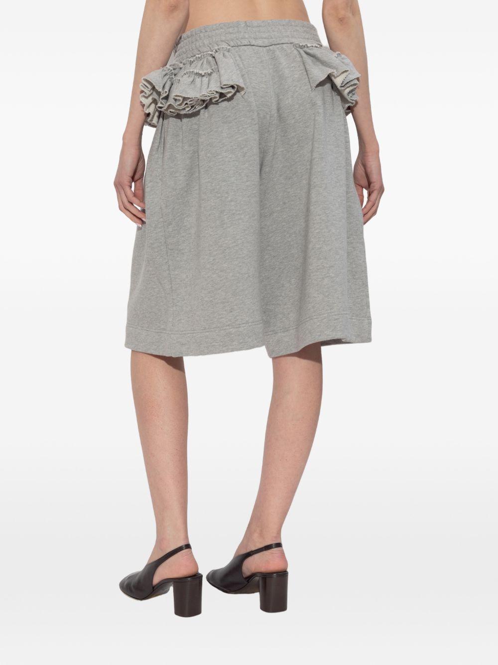 Loose Ruffled Shorts HACUNA3610 813 GREY MELANGE DRIES VAN NOTEN