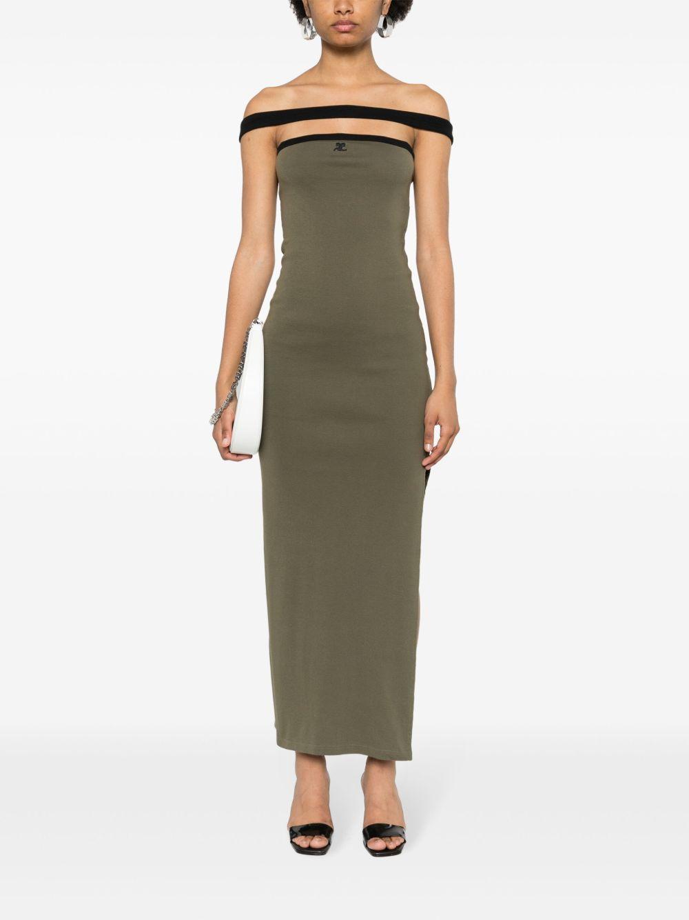 224JRO400JS0070 B133 CAMOUFLAGE GREEN BLACK COURREGES