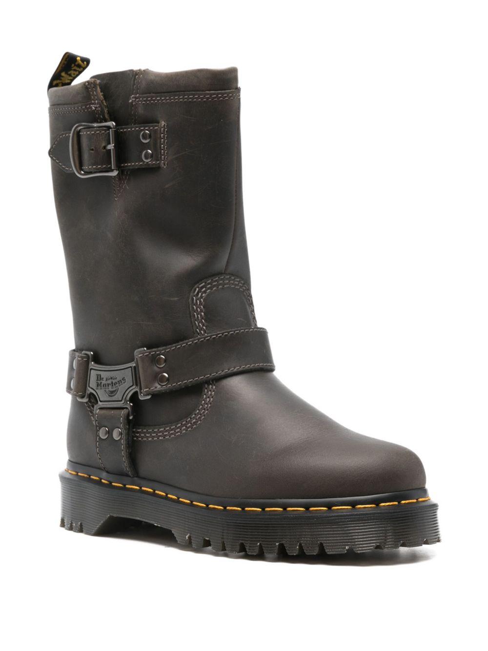 Stivali Alti Biker Anistone Hi In Pelle WINV00169342 CHARCOAL GREY DR. MARTENS