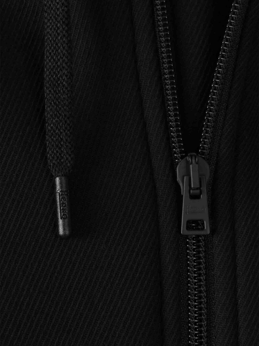 Giacca Lunga In Scuba PA000163U39501Z 9300 NERO HERNO