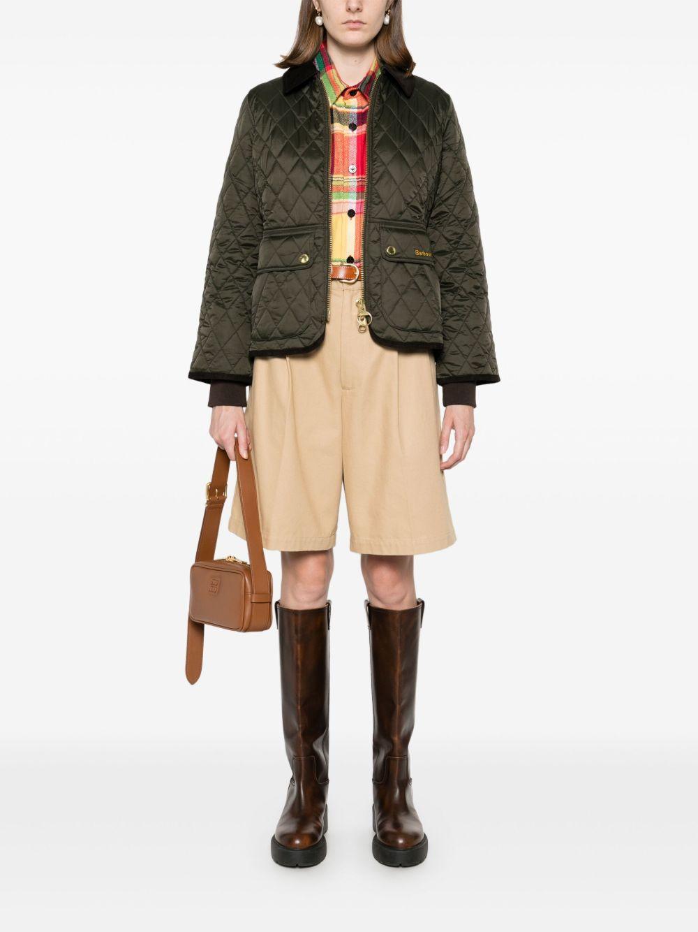 Giacca Trapuntata Beadnell Aderente LQU1765LQU SG71 SAGE ANCIENT BARBOUR