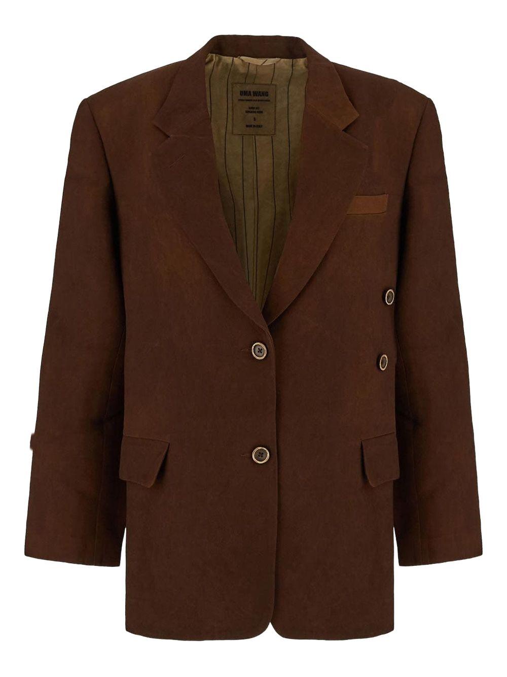 Oversized Blazer UW6006 UW600 BROWN UMA WANG