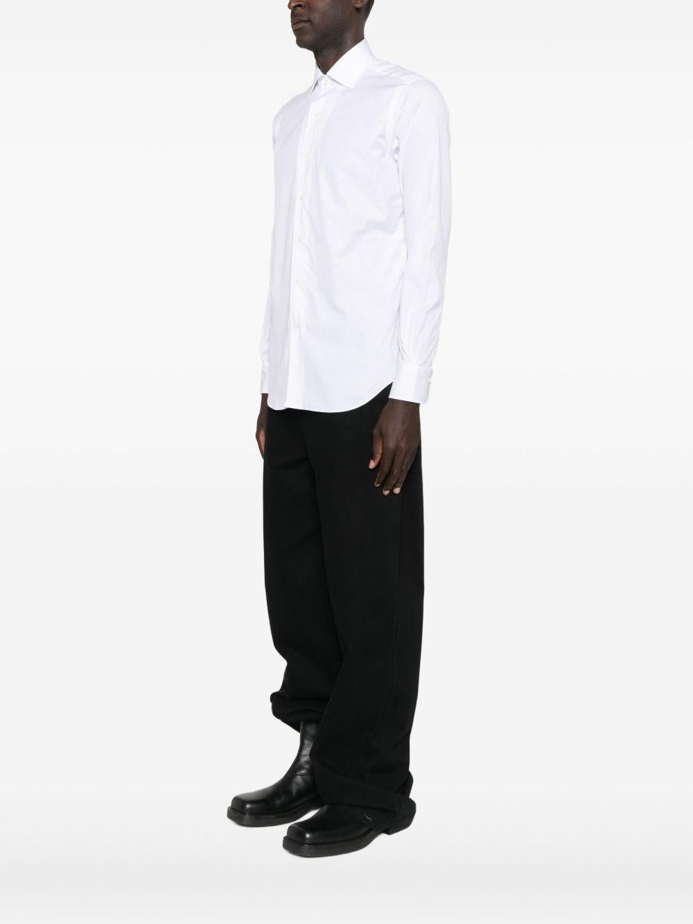 Camicia in cotone a maniche lunghe DOUBLE1029 000 ALESSANDRO GHERARDI