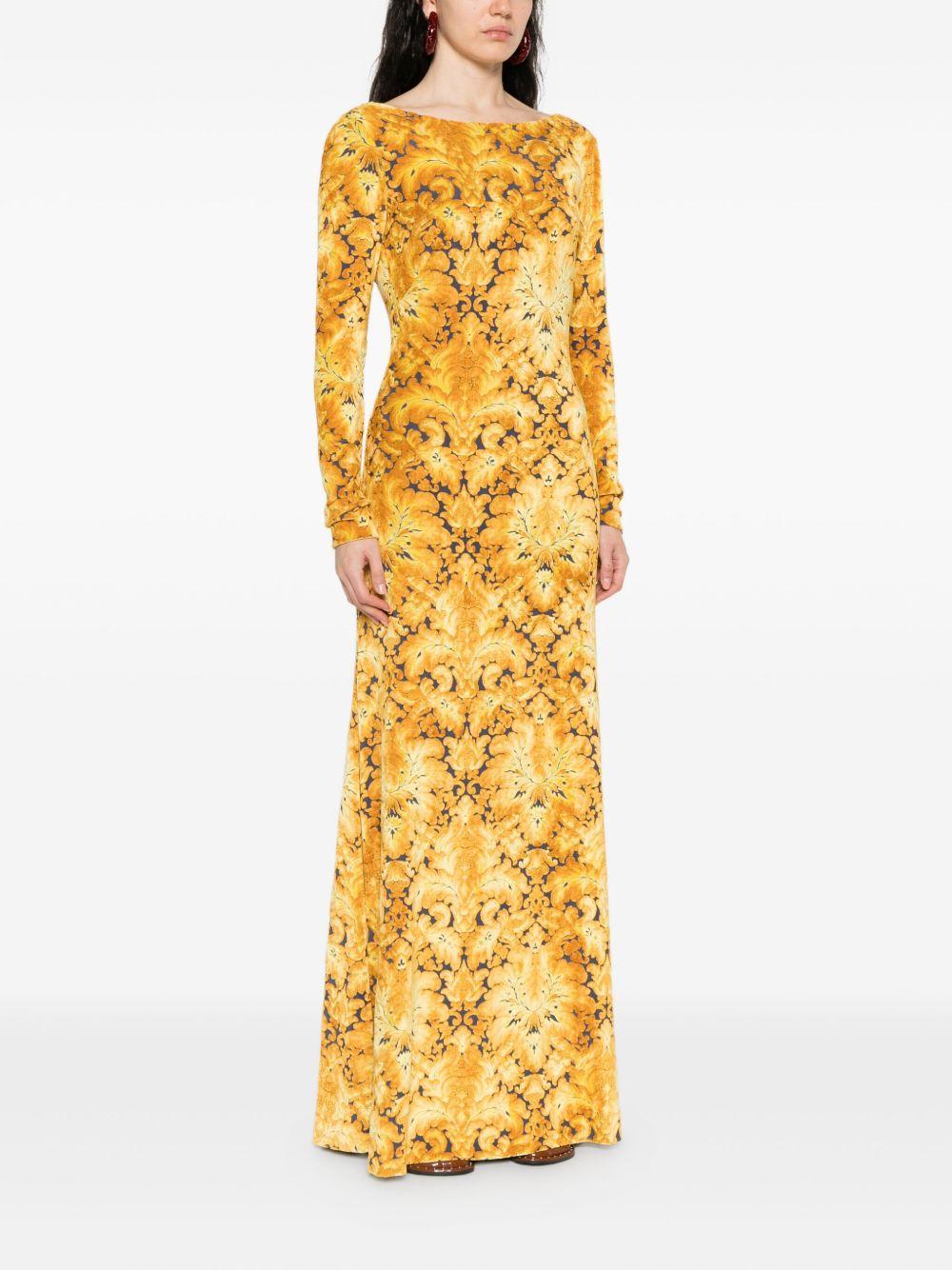 Abito Lungo in Ciniglia Jacquard WRHA016199JJD10 S9840 ETRO