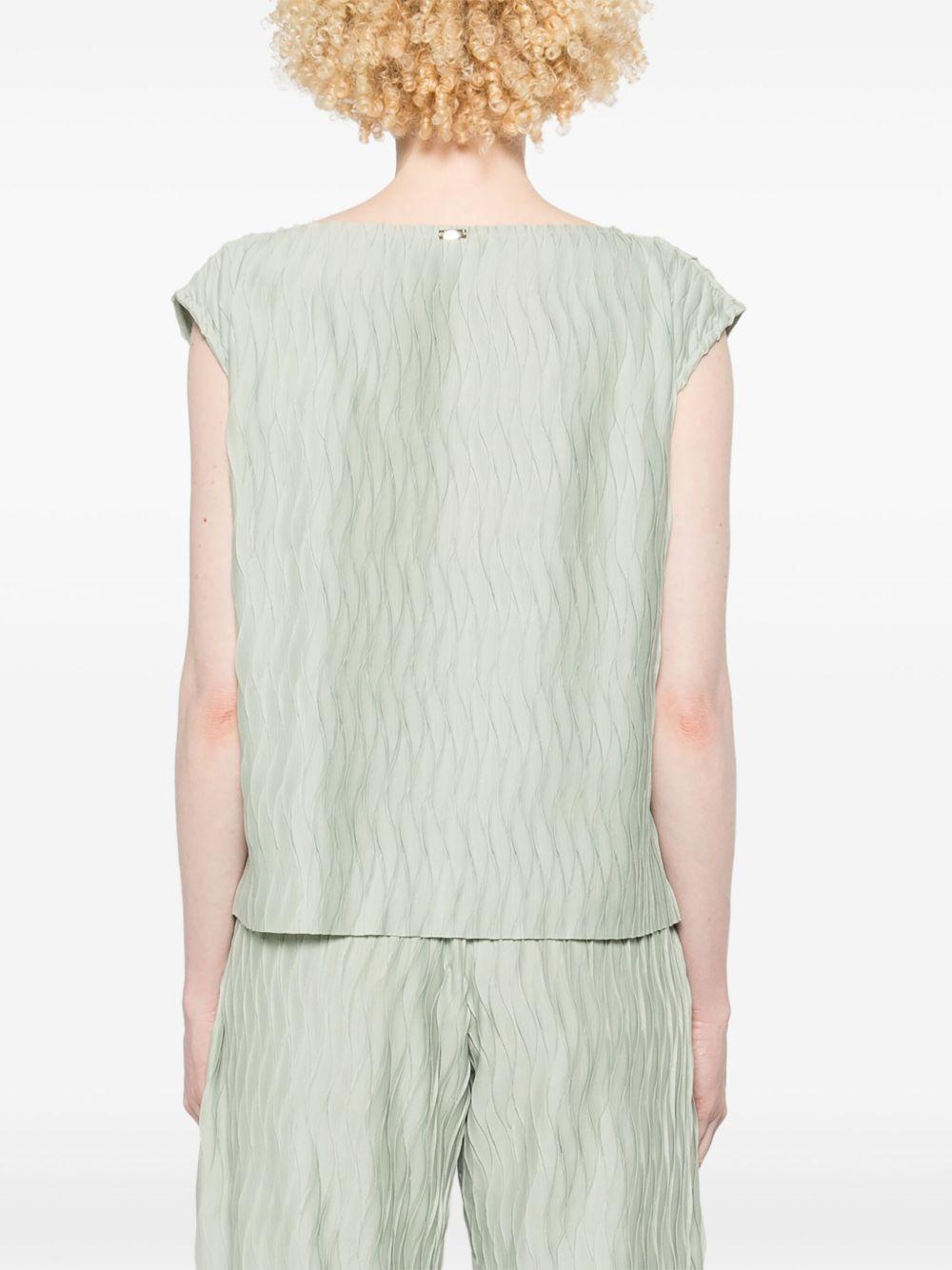 Top con effetto stropicciato JG000272D52102 7109 VERDE CHIARO HERNO