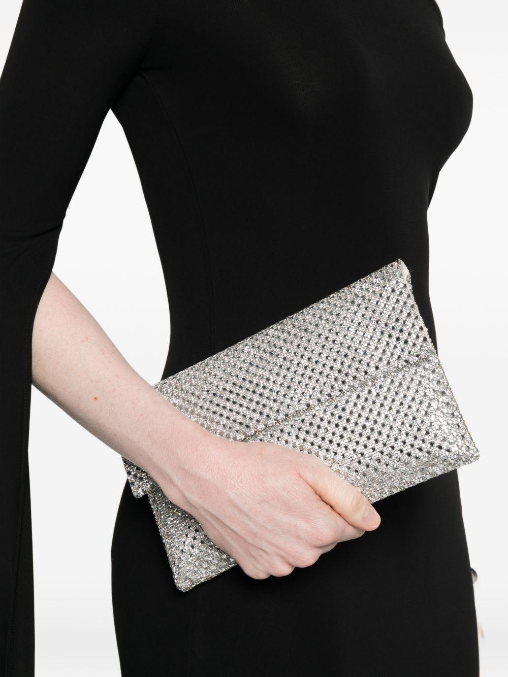 Pochette Morna impreziosita da cristalli BAG0006462P ARGENTO TWENTY FOURHAITCH