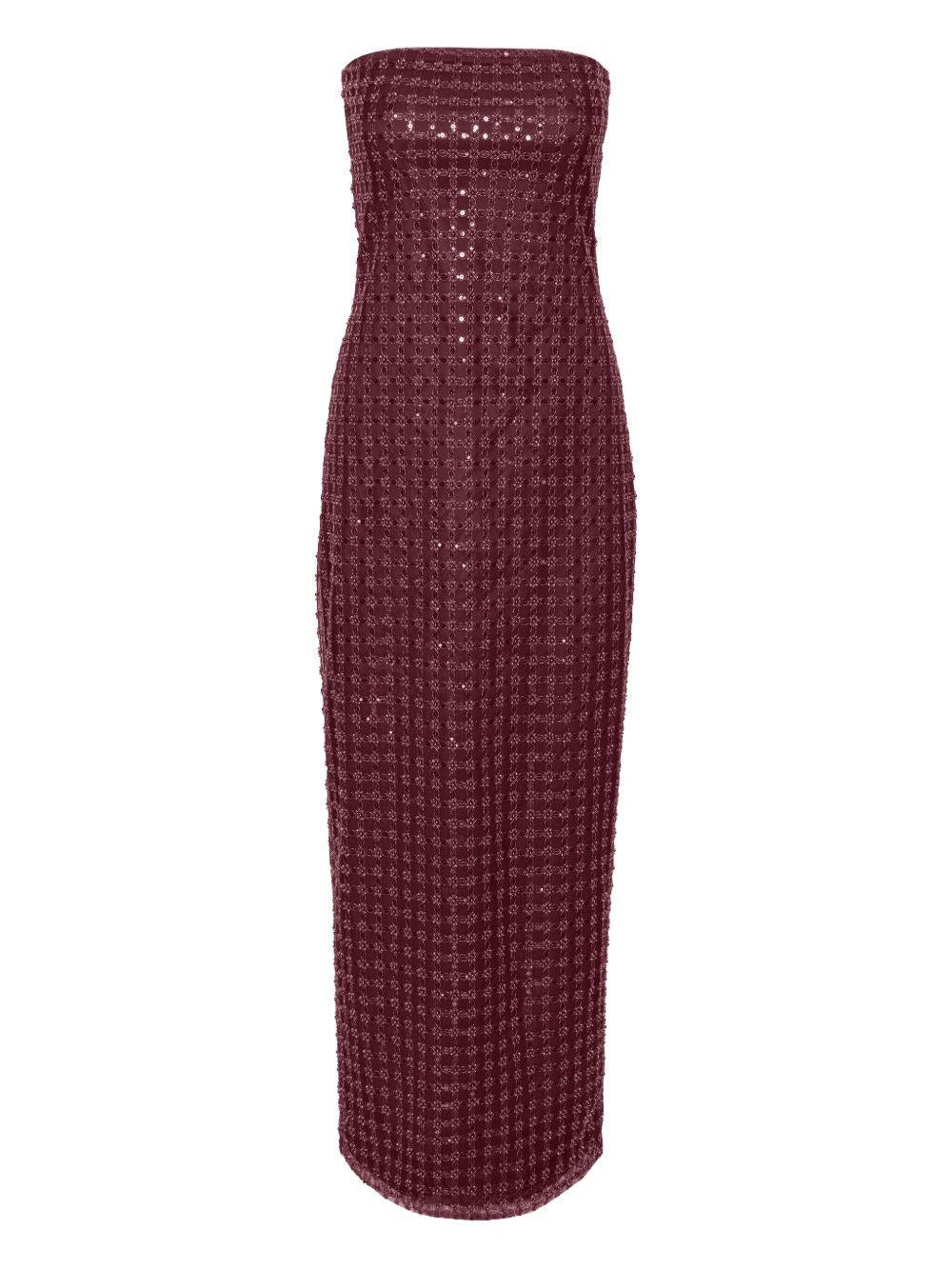 Beaded Maxi Tube Dress 1150492734 2734 ZINFANDEL ROTATE