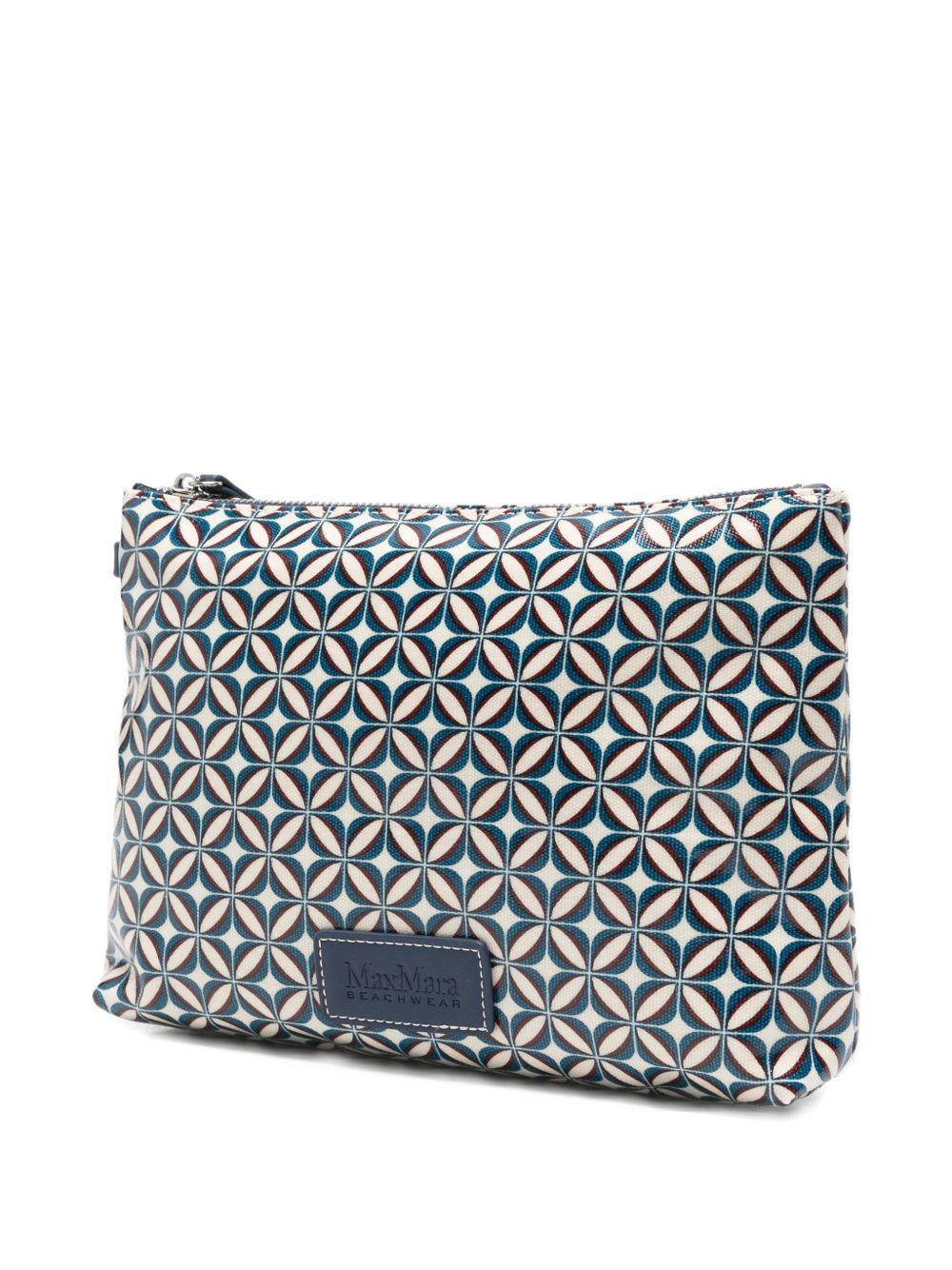 Borsa In Canvas Stampato BCHTAZZINA 001 BLUE MAX MARA