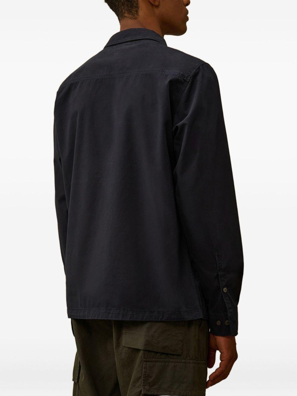 Organic Gabardine Zipped Overshirt RCCMOS705A110143G 888 TOTAL ECLIPSE CP COMPANY