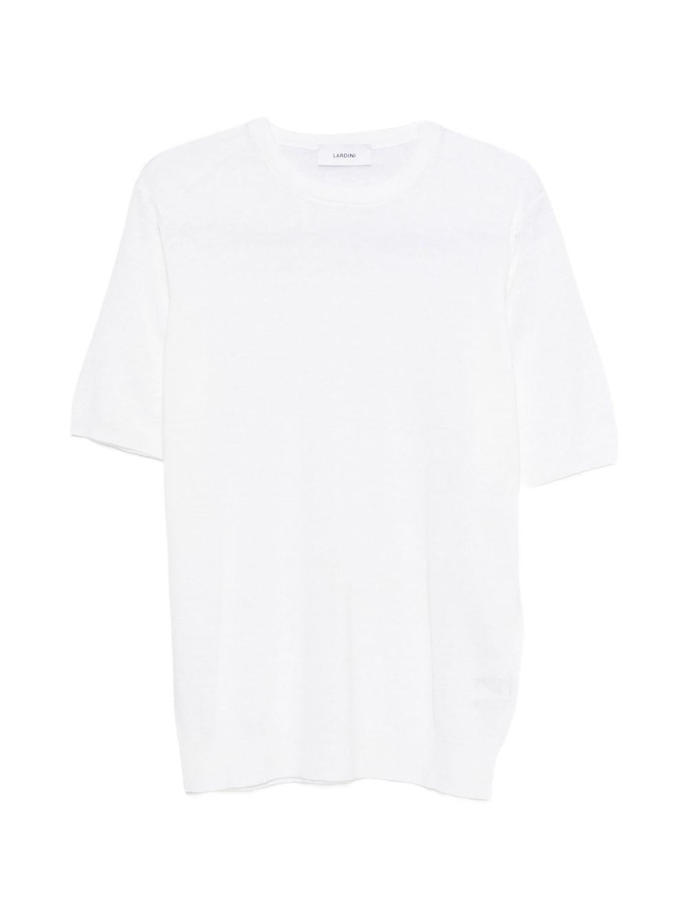 Short-sleeve knitted T-shirt PALMMC76PA66022 100 LARDINI
