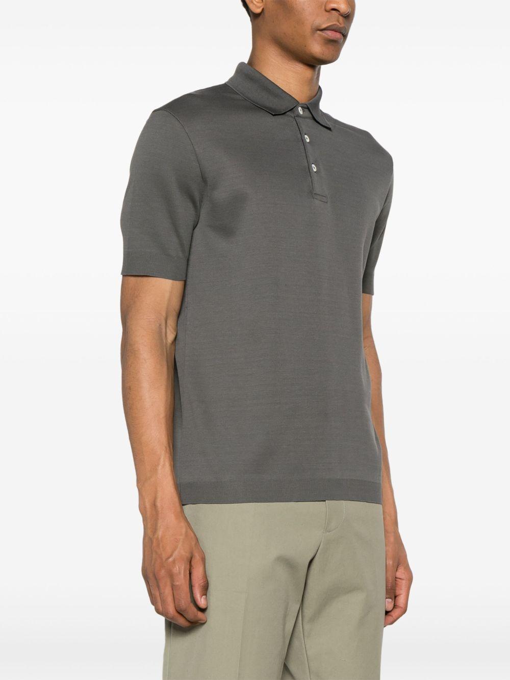 Polo in Jersey Knit Effect JPL00125U52059 9460 GRIGIO METALLO HERNO