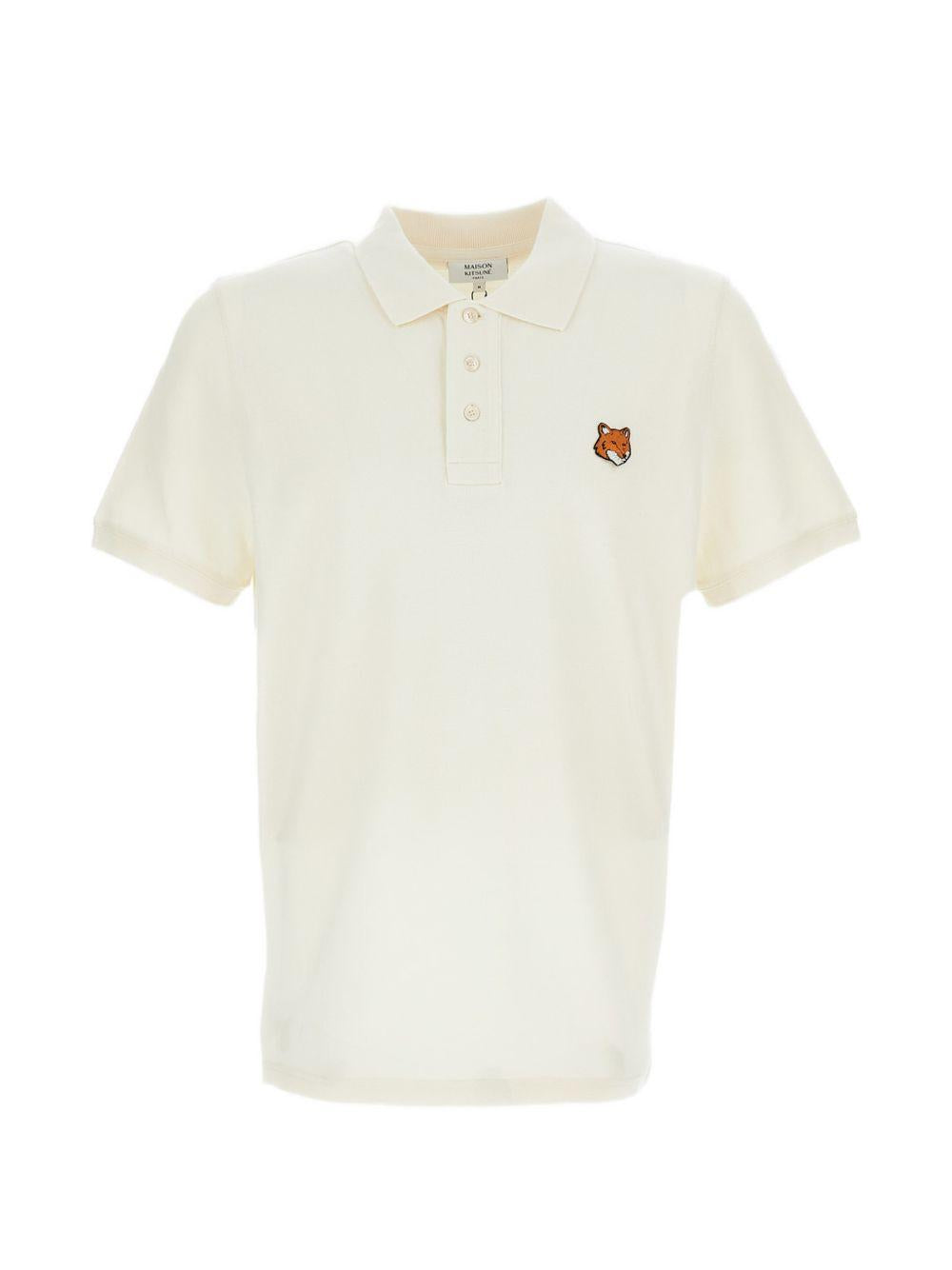 Polo a maniche corte PM00209KP0002 0063 NOBLE BEIGE MAISON KITSUNE