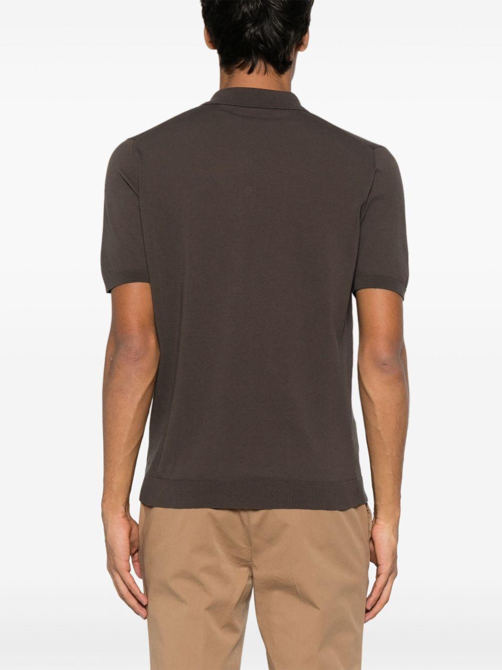 Polo in cotone RB10024 08 MORO ROBERTO COLLINA