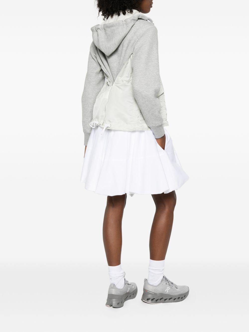 Felpa con cappuccio SCW343 381 LIGHT GRAY SACAI