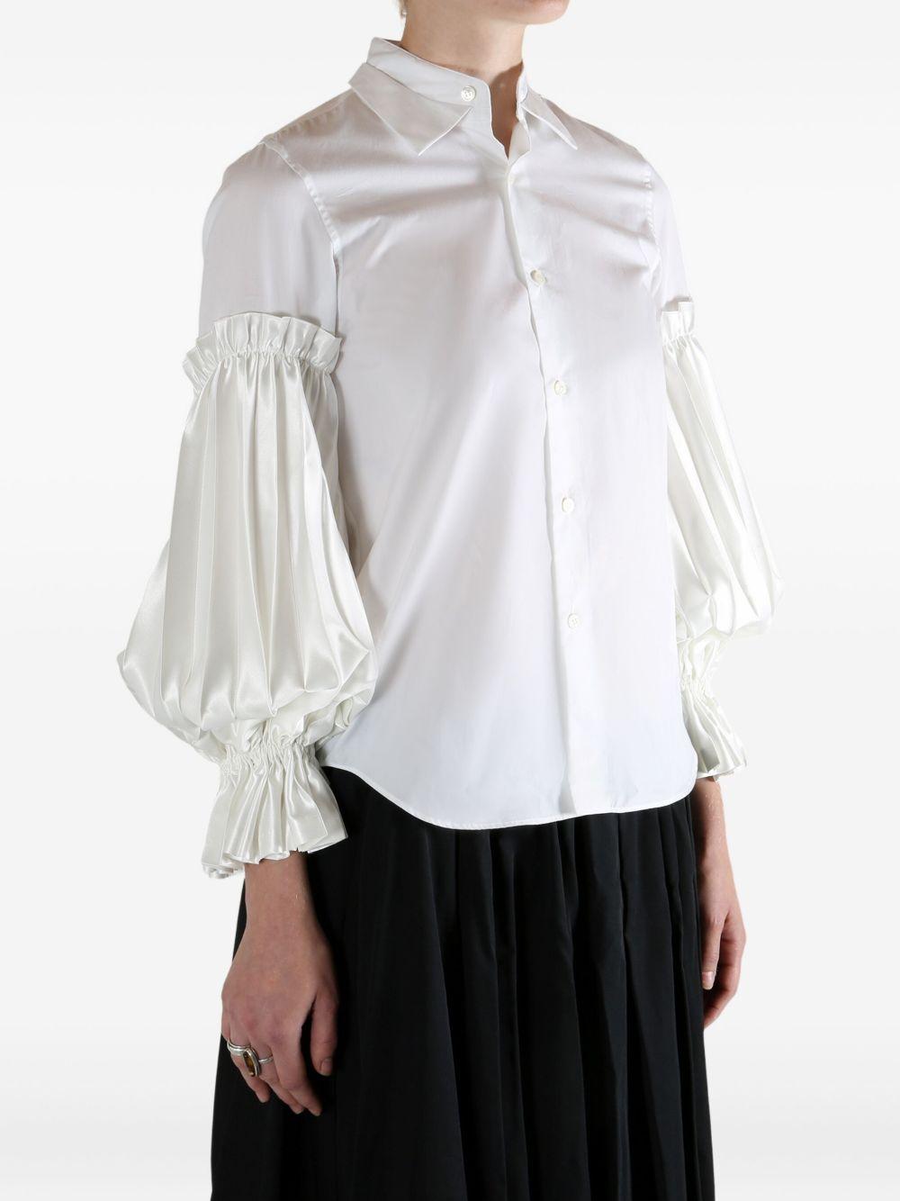 Layered Shirt 3PB009051 WHITE NOIR KEI NINOMIYA