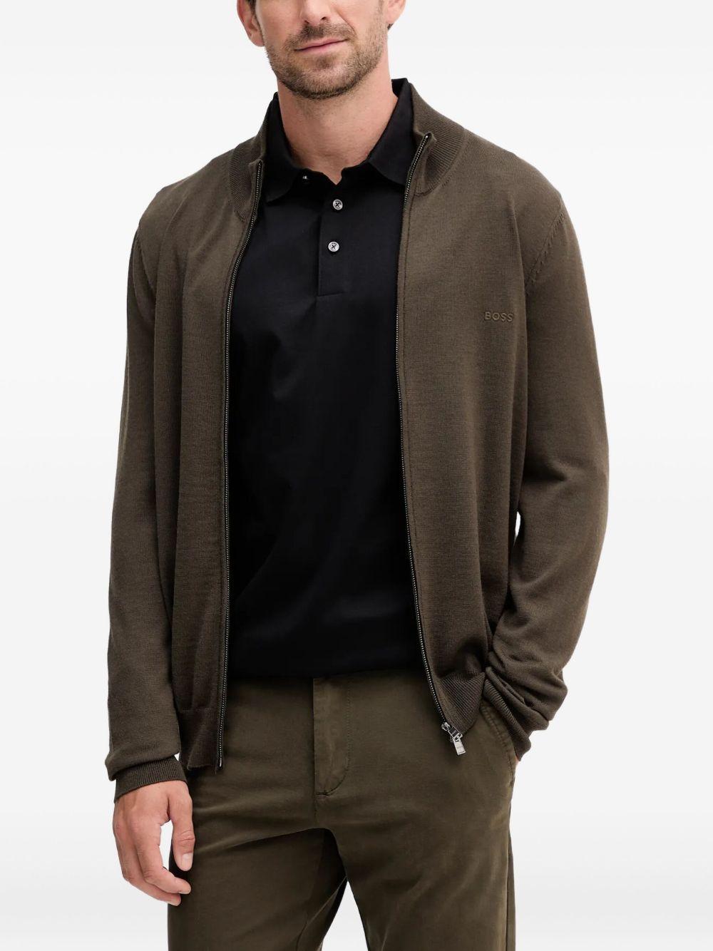 Cardigan Balonso 50476347 342 OPEN GREEN BOSS