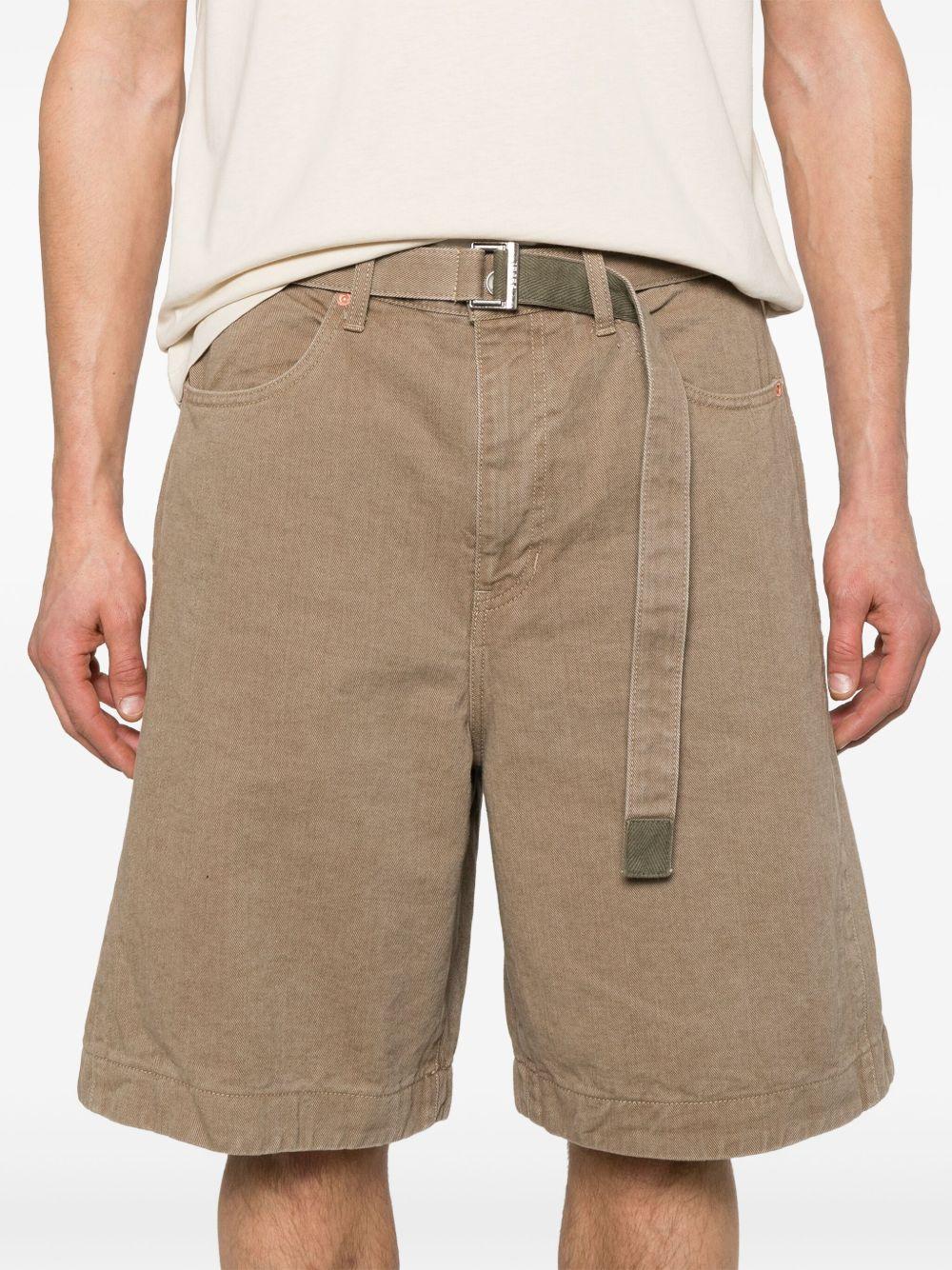 Shorts con cintura in denim 2503648M 651 BEIGE SACAI