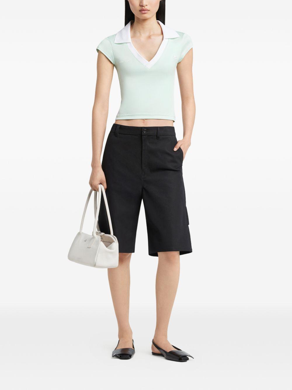 Sports Cropped Polo 126JPO057JS0195 B216 LIGHT MINT COURREGES