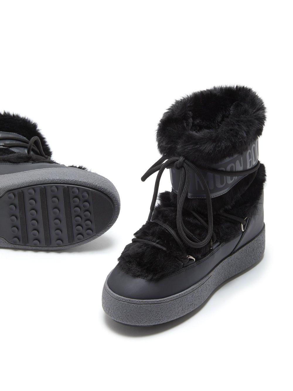 Ltrack Low Boots Faux Fur Nero 80D2450130 N001 BLACK MOON BOOT