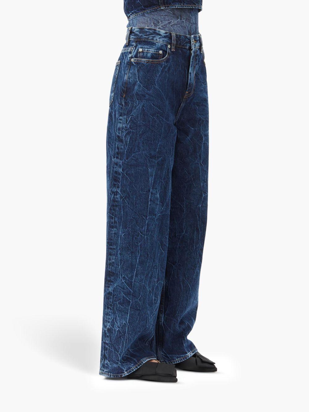 Dark Blue Marri Jeans J1593 566 MID BLUE STONE GANNI